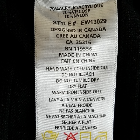 Elena Wang Wool Sweater/Dress/Tunic Chevron Print Sz XS - Picture 7 of 7